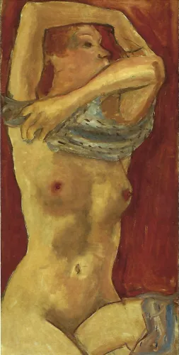 femme ôtant sa chemise